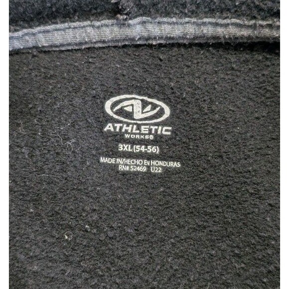 Vintage Russell Athletic Hoodie Sweatshirt Men’s Size 3XL Black Pullover - Picture 3 of 5